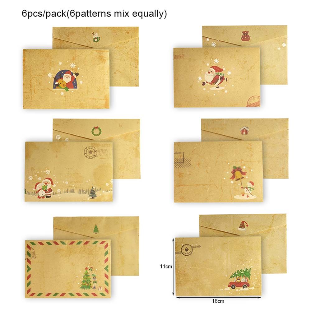 Letter Envelope Kraft - Kit DIY de 6 Peças: Cartões