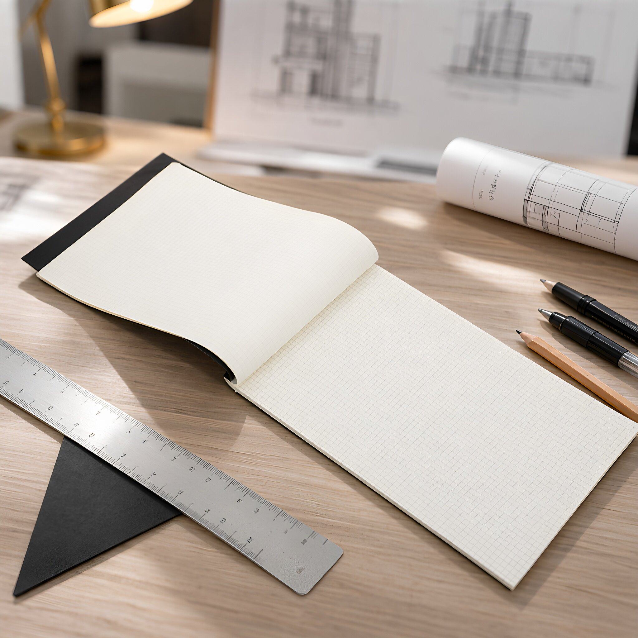 Graph Paper Pad - Bloco de Papel Quadriculado A4 com