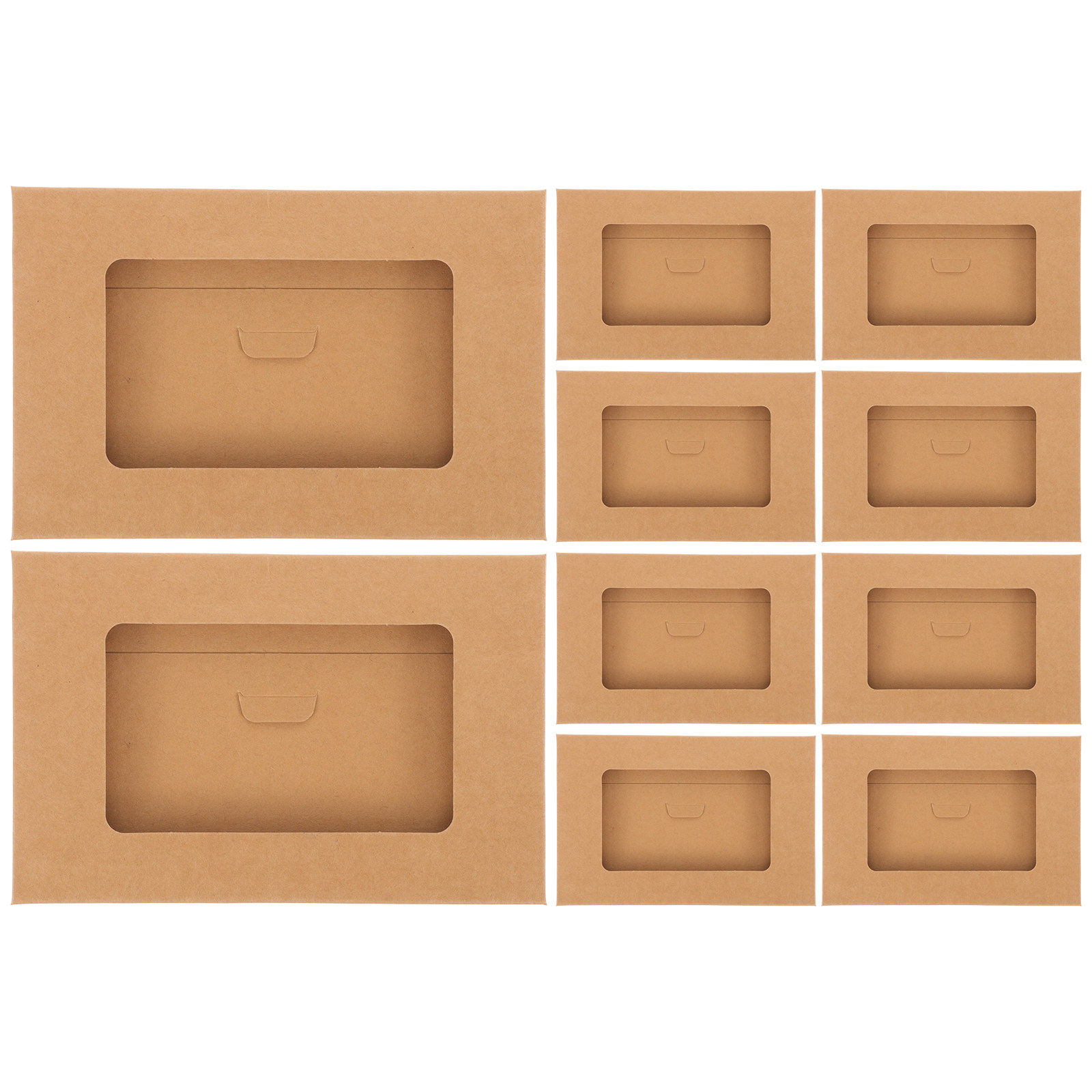 Letter Envelope Kraft - 10 caixas para guardar cartões-postais, feitas
