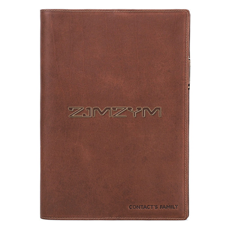 Journal Leather Hardcover - Estojo de couro para caderno de