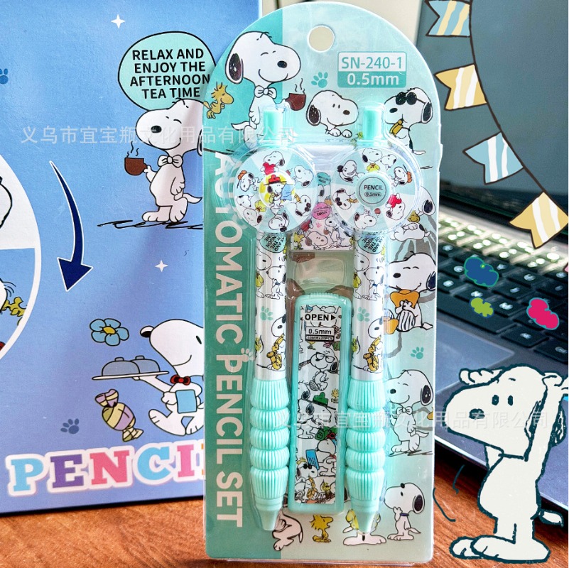 Novo conjunto de lápis Snoopy  - Mechanical Pencil Lead avaliação e preço