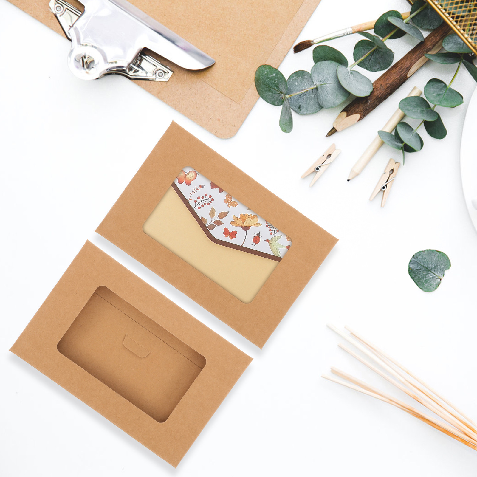 10 caixas para guardar cartões - Letter Envelope Kraft avaliação e preço