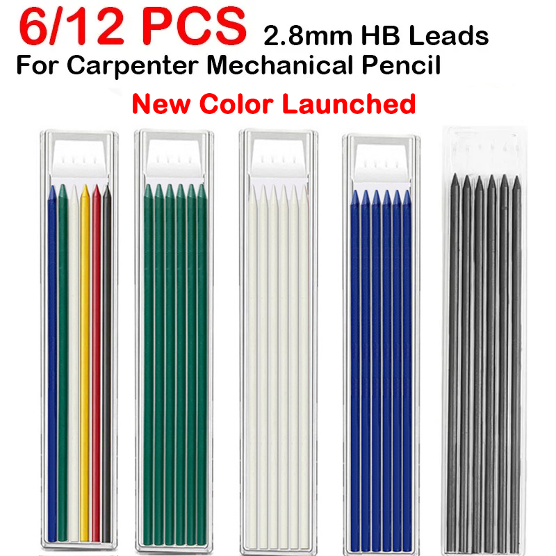 6/12 pçs para carpintaria lápi - Mechanical Pencil Lead avaliação e preço