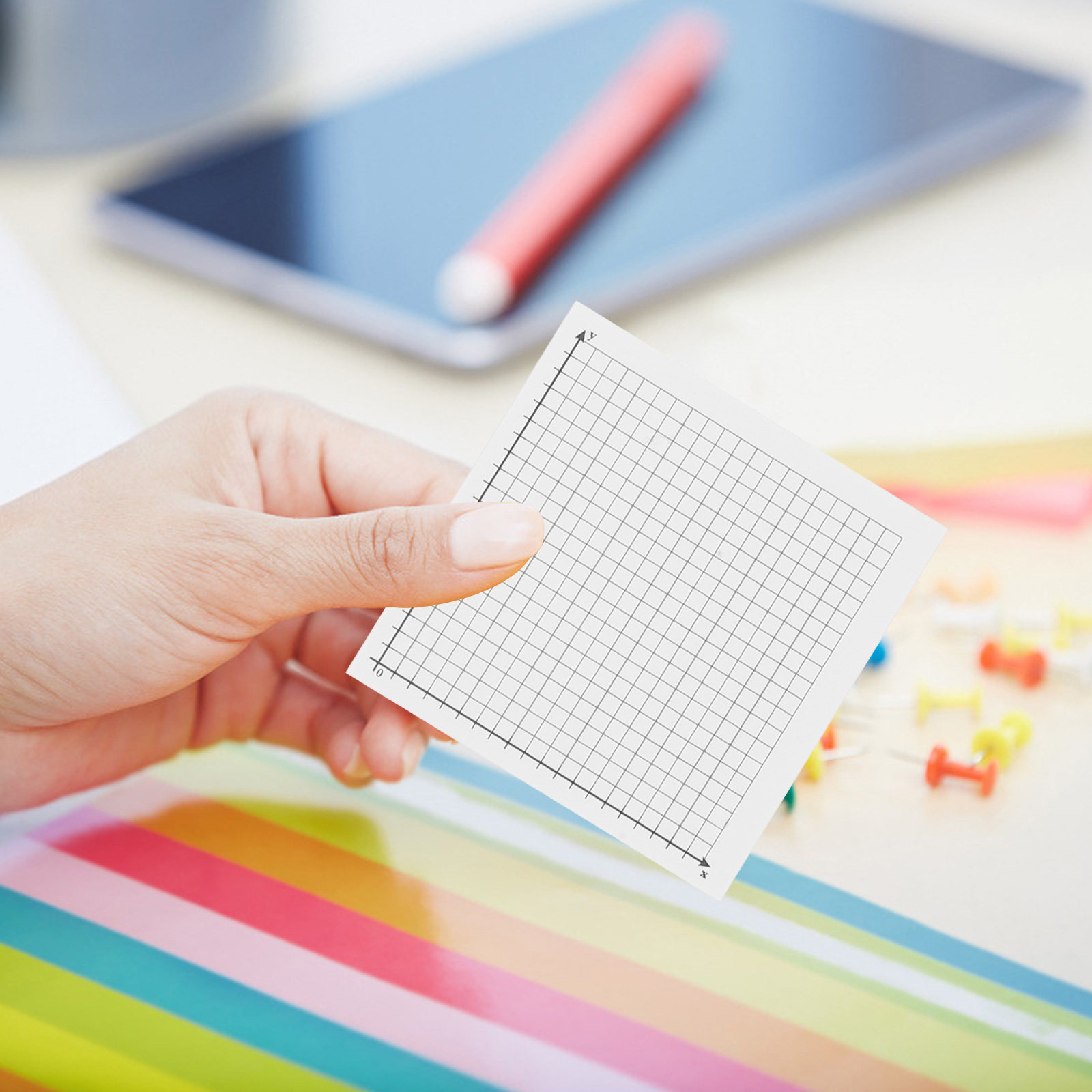 6 blocos de notas adesivas qua - Graph Paper Pad avaliação e preço