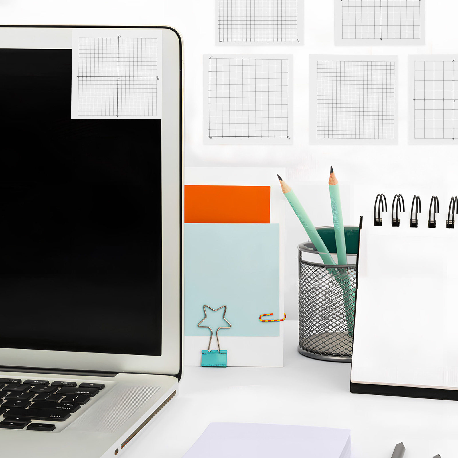 6 blocos de notas adesivas qua - Graph Paper Pad avaliação e preço